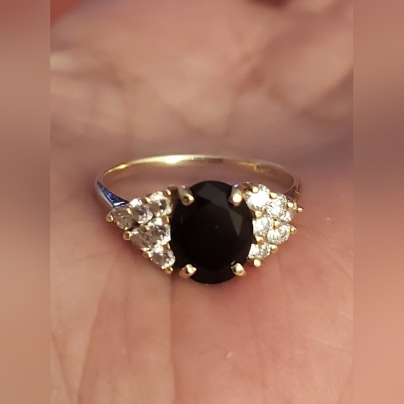1OK yg black onyx cz ring - Picture 5 of 8